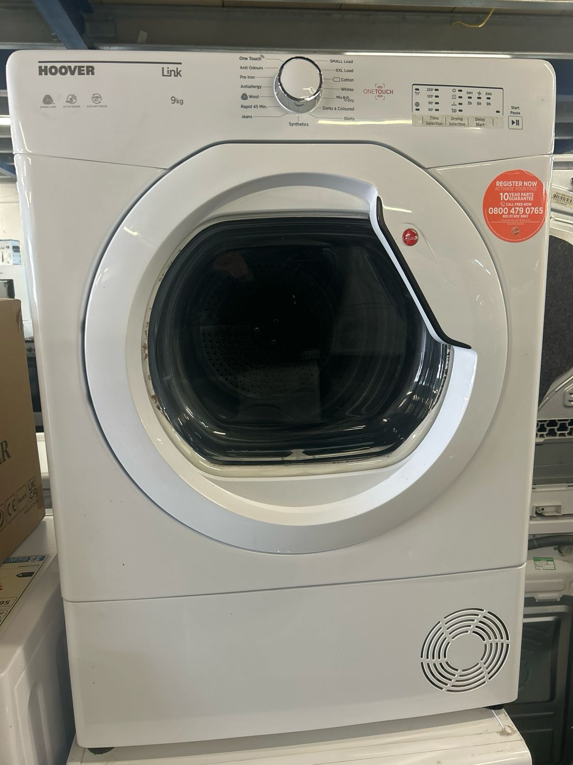 Hoover HLC9DG-80 9kg Condenser Dryer White