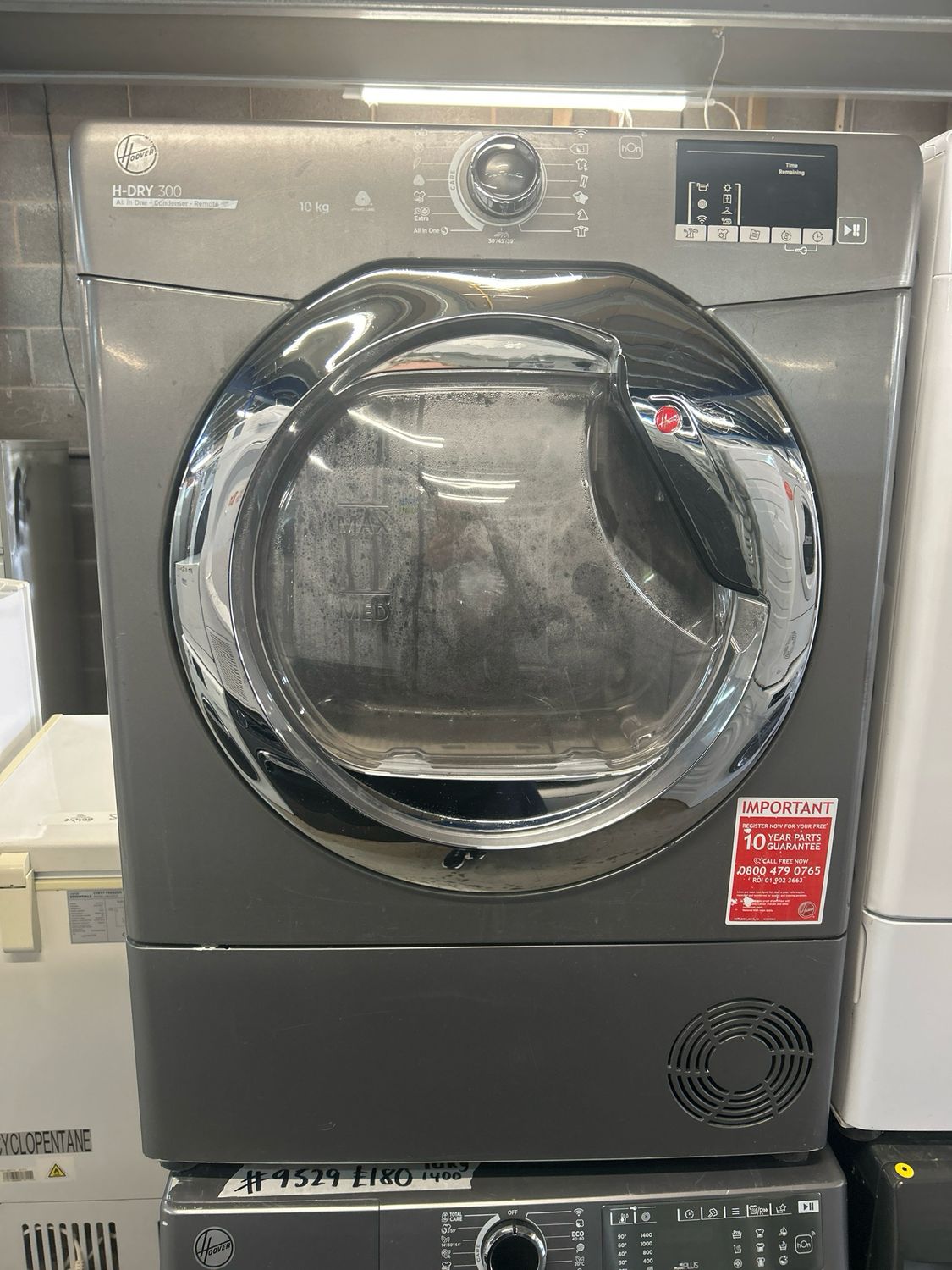 Hoover 10kg Condenser Dryer Grey