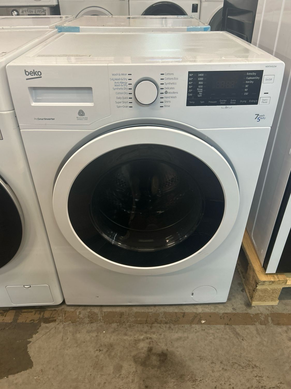 Beko WDER7543121W 7KG/5KG 1400rpm Washer/Dryer White
