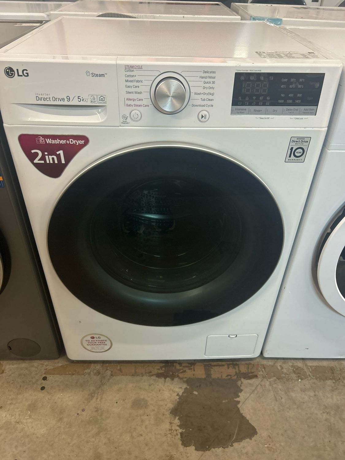 LG FWV595WS 9KG/5KG 1400rpm Washer/Dryer White