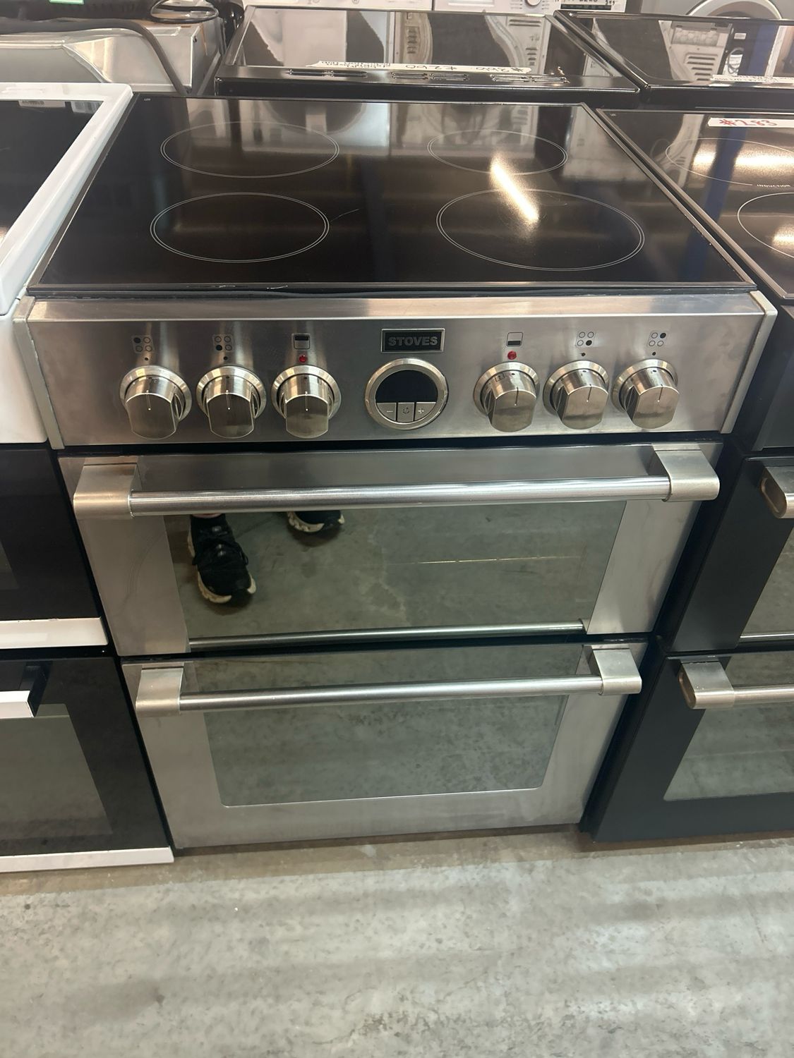 Stoves 600E 60cm Electric Cooker Double Oven Stainless Steel