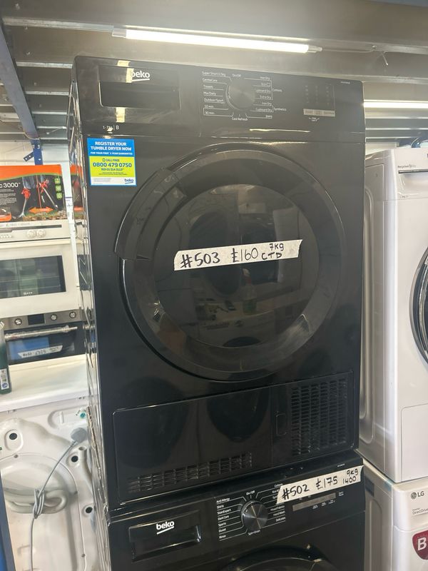 Beko DTLCE70051B 7Kg Condenser Dryer Black