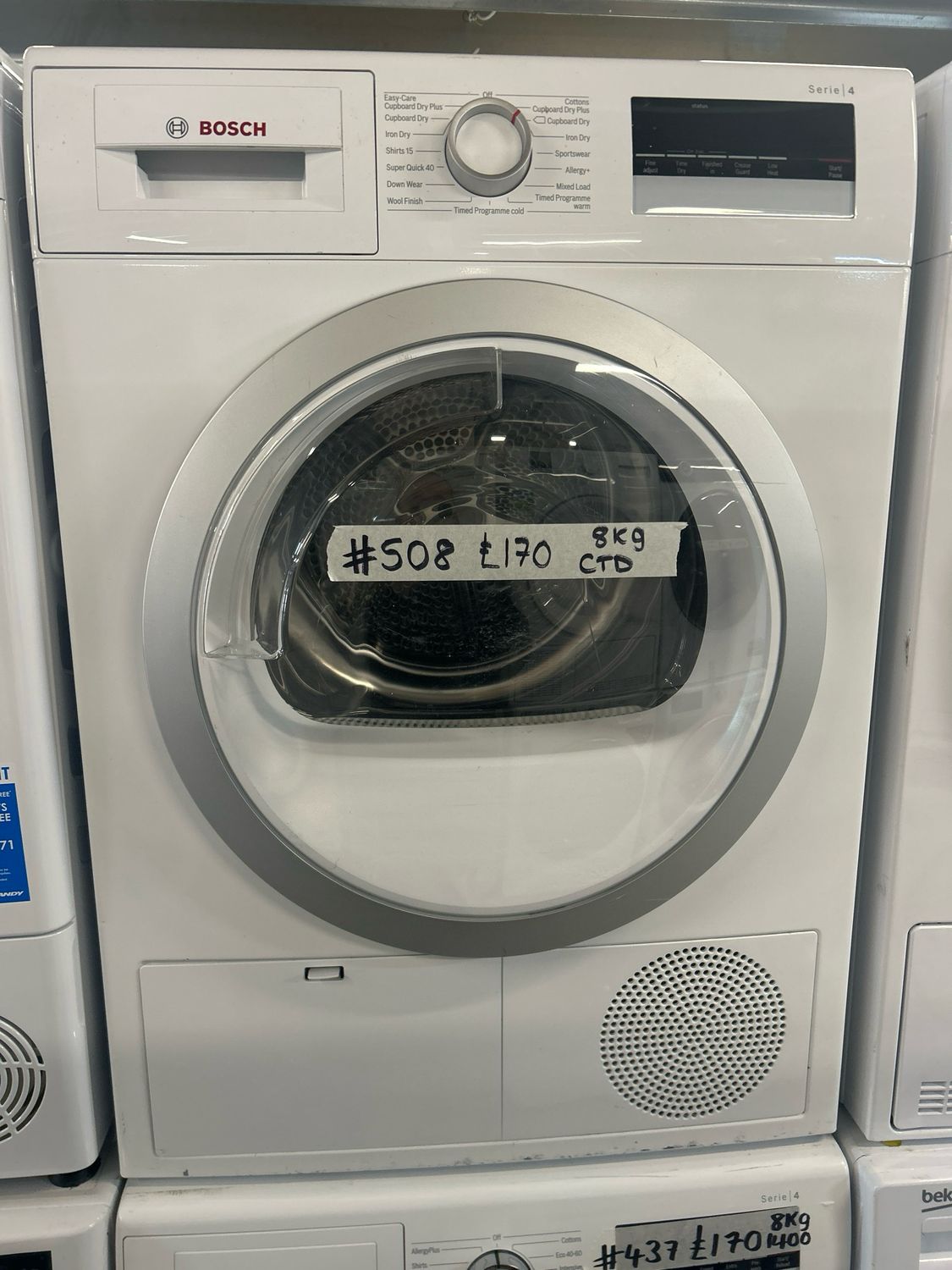 Bosch Serie 4 WTN85200GB/03 8kg Condenser Dryer White