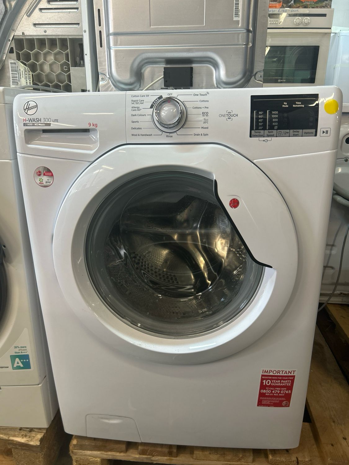 Hoover H3W492 H-Wash 9kg 1400rpm Washing Machine White