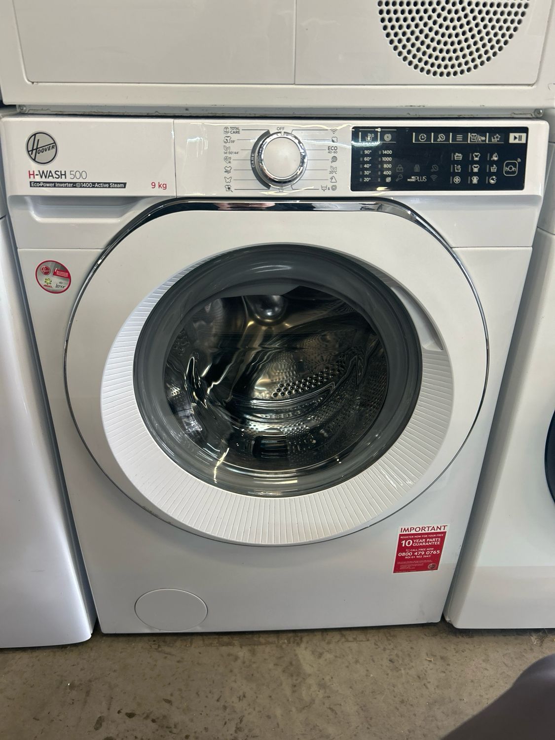 Hoover HW49AMC H-Wash 500 9kg 1400rpm Washing Machine White