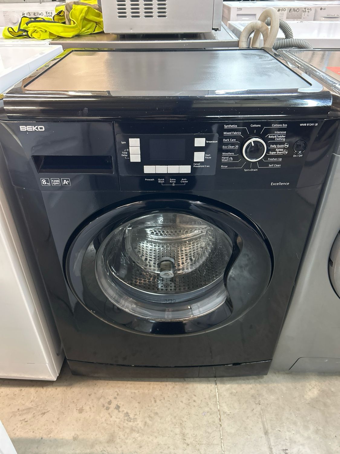 Beko WMB81242LB 8kg 1200rpm Washing Machine Black