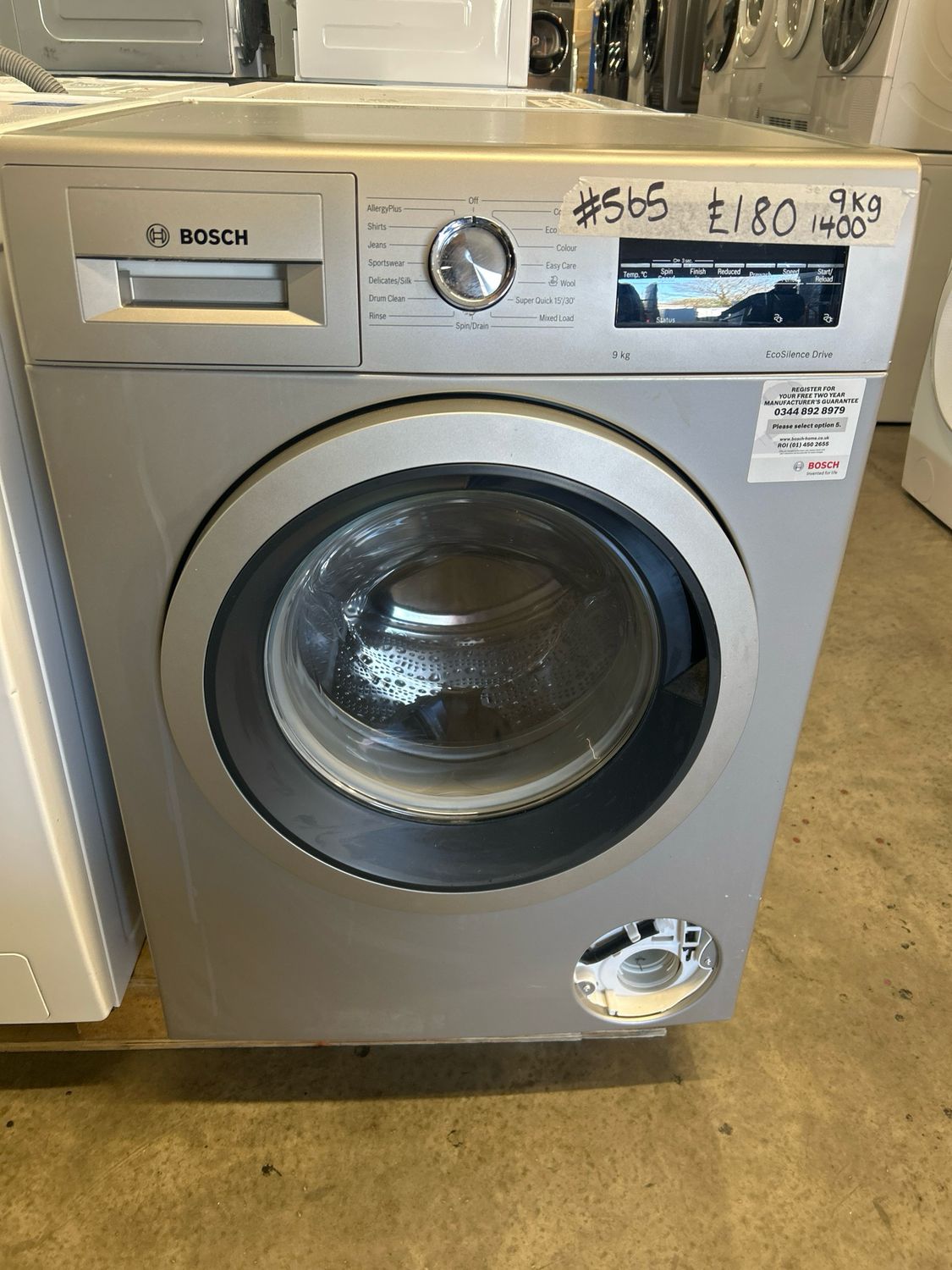 Bosch Serie 4 WAN282X1GB/38 9kg 1400rpm Washing Machine Silver