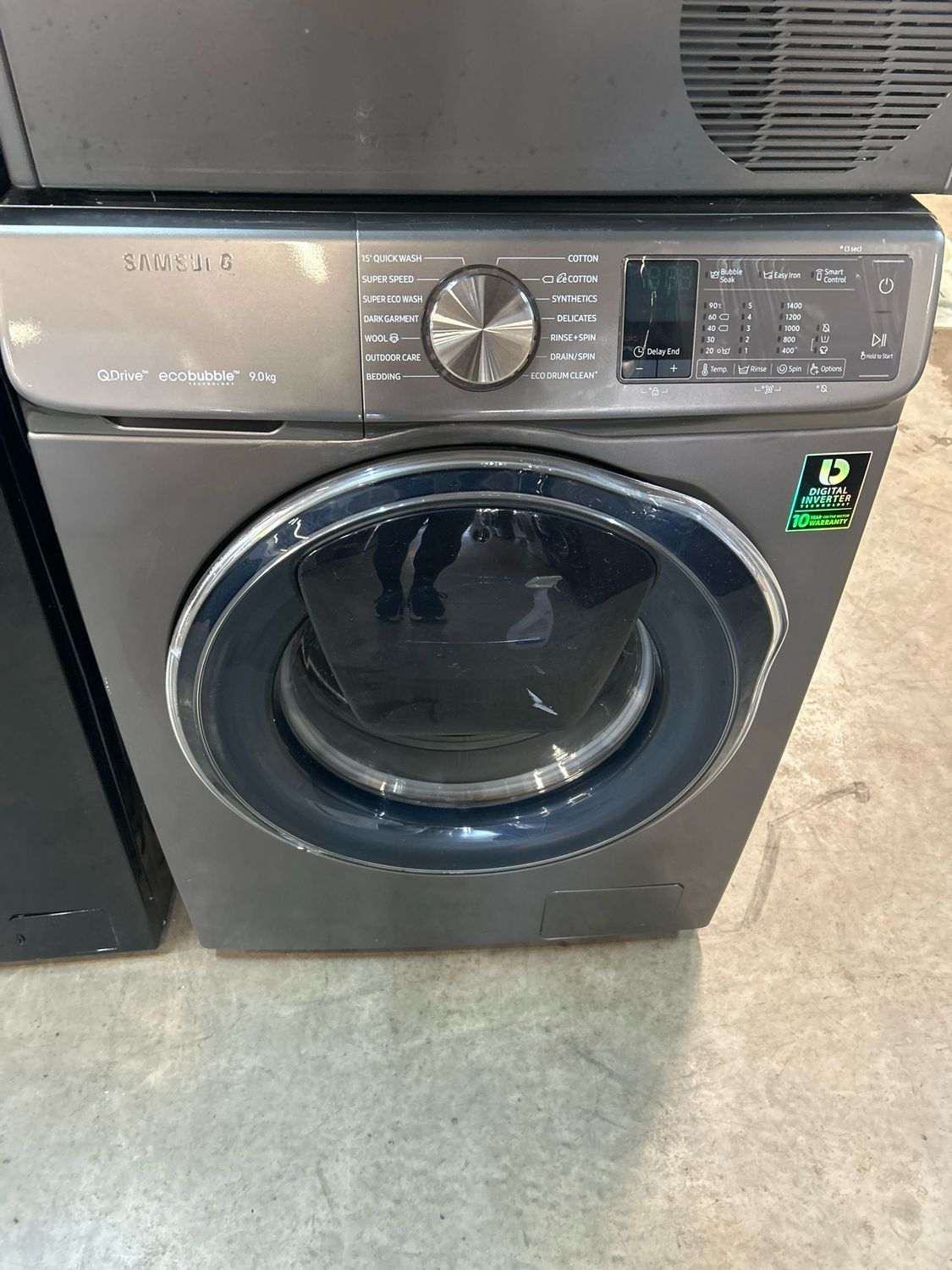 Samsung WW90M6450PO 9kg 1400rpm Washing Machine Grey -Add wash