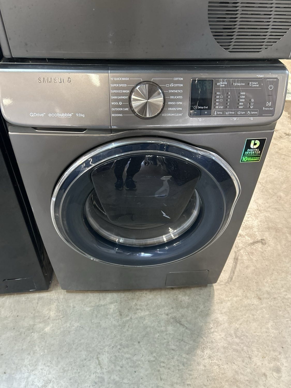 Samsung WW90M6450PO 9kg 1400rpm Washing Machine Grey -Add wash