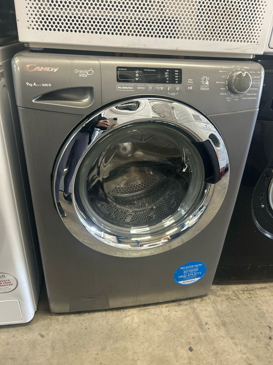 Candy GVS169DC3F 9kg 1600rpm Washing Machine Grey