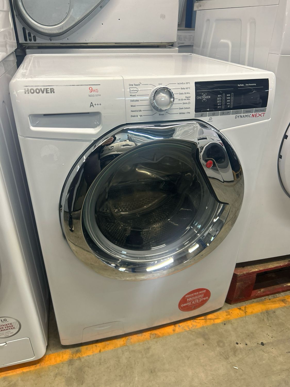Hoover 9KG 1400rpm Washing Machine White Brand New