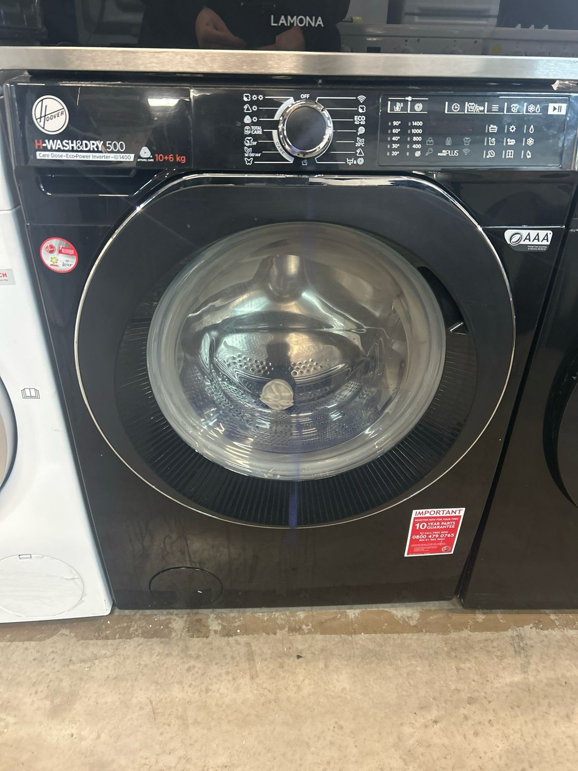 Hoover HDD4106AMBCB 10KG/6KG 1400rpm Washer Dryer Black