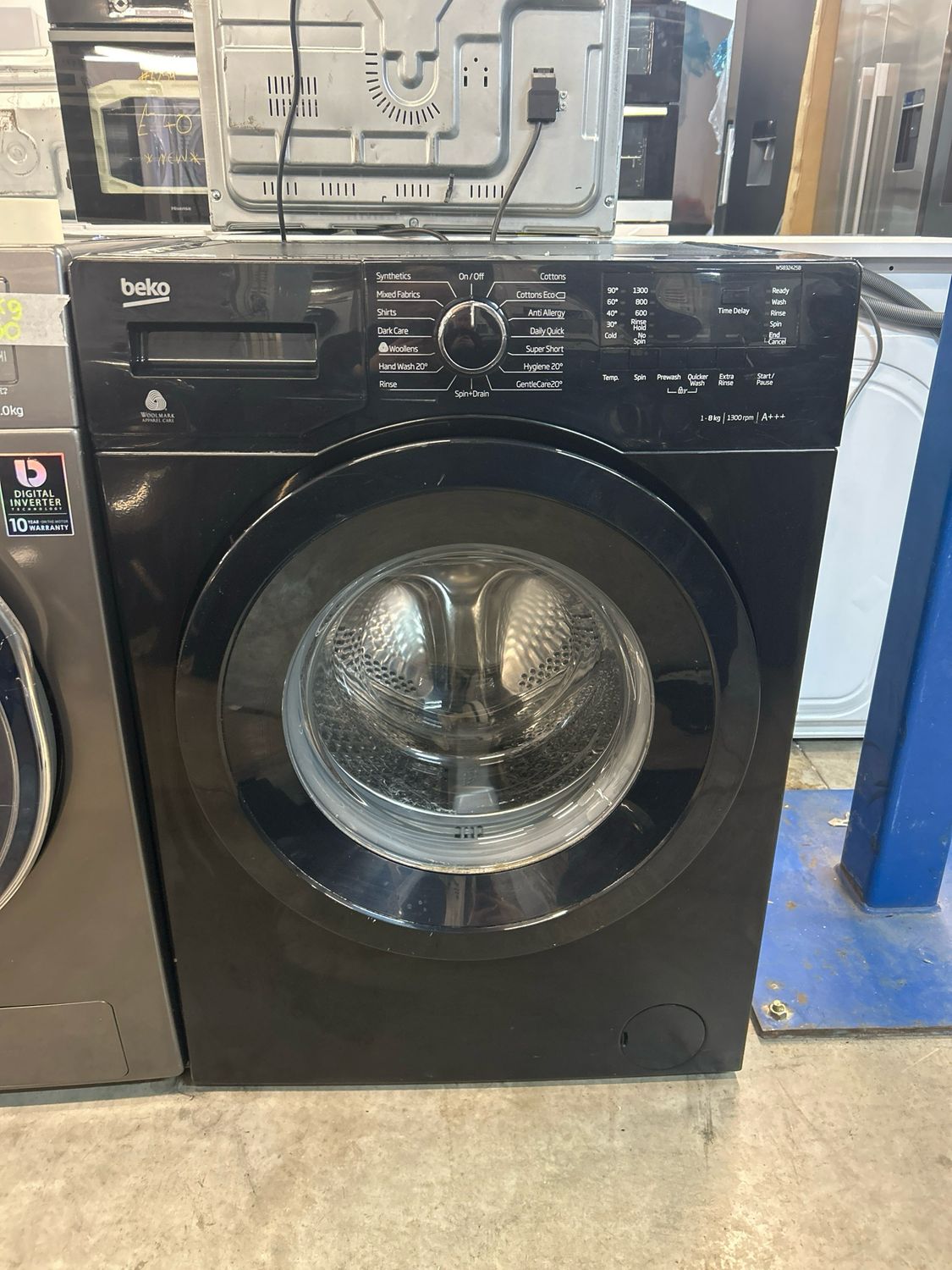 Beko Ws832425b 8kg 1300rpm Washing Machine Black
