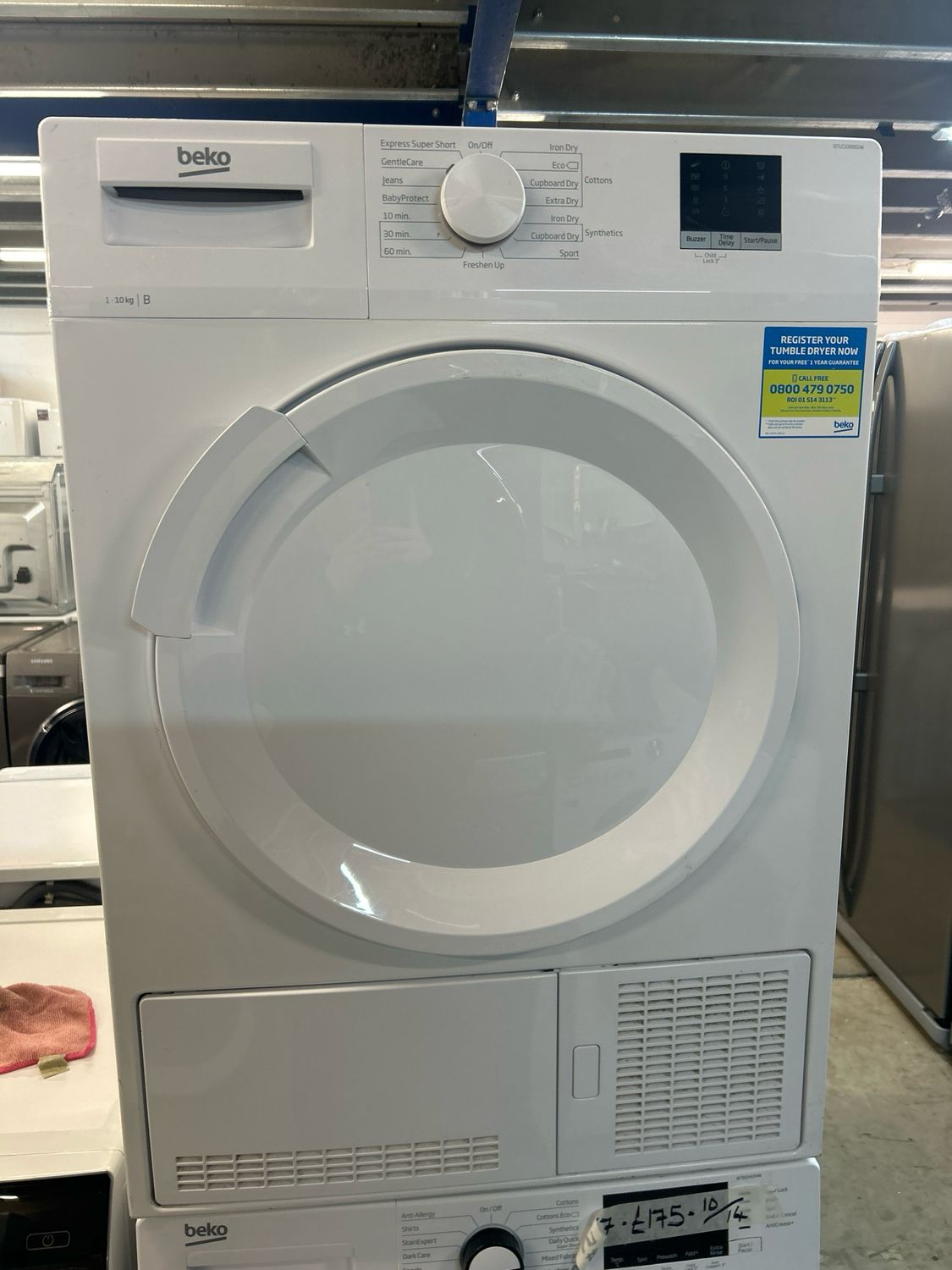 Beko DTLC100051W 10Kg Condenser Dryer White
