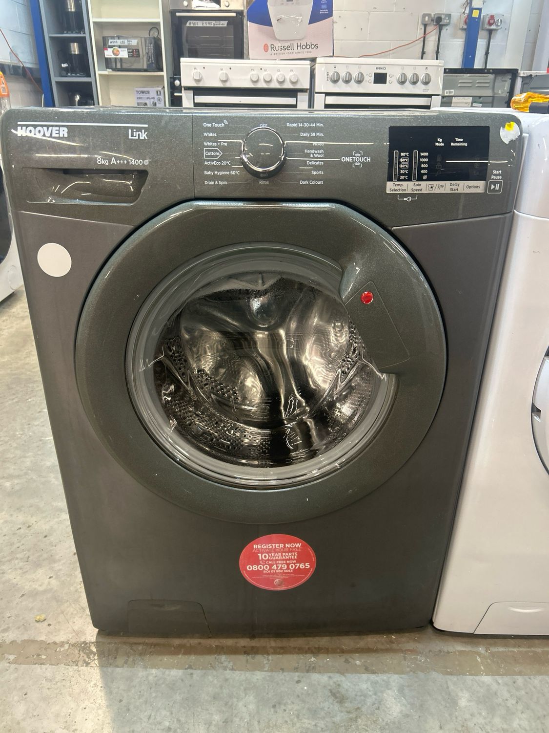 Hoover DHL1482DR3R 8KG 1400rpm Washing Machine Grey