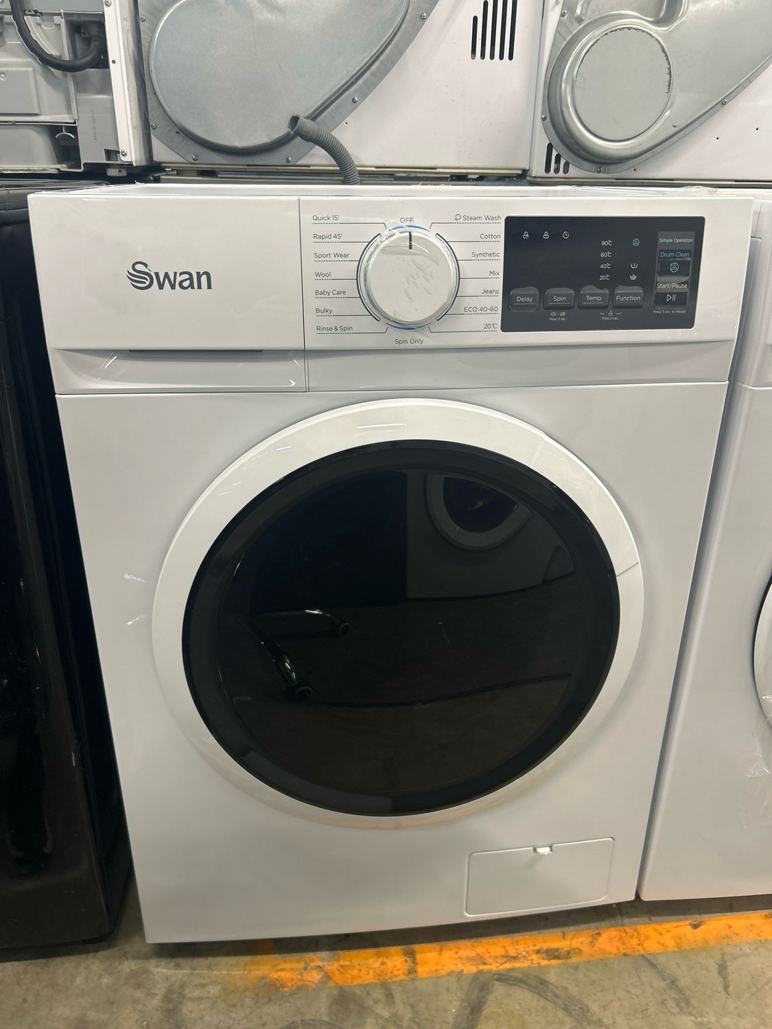 Swan SW75120W 8kg 1400rpm Washing Machine White Brand New - Out Of Box