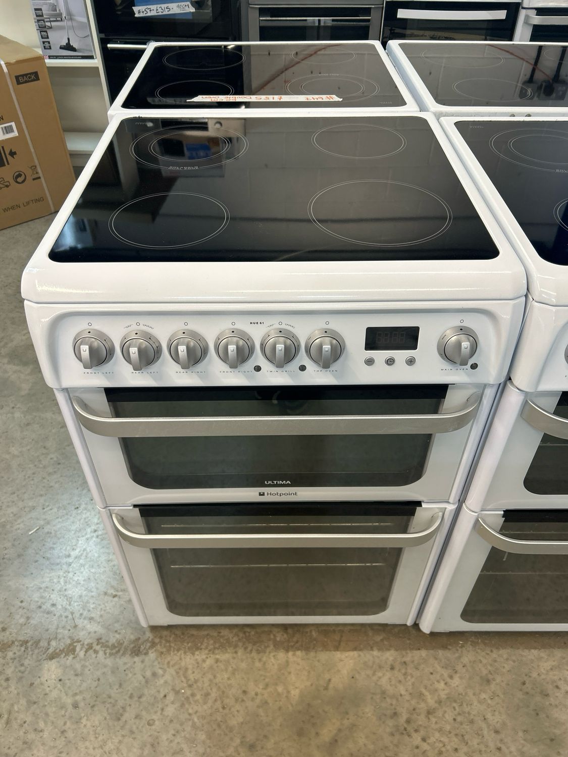 Hotpoint 60cm Electric Cooker Double Oven White