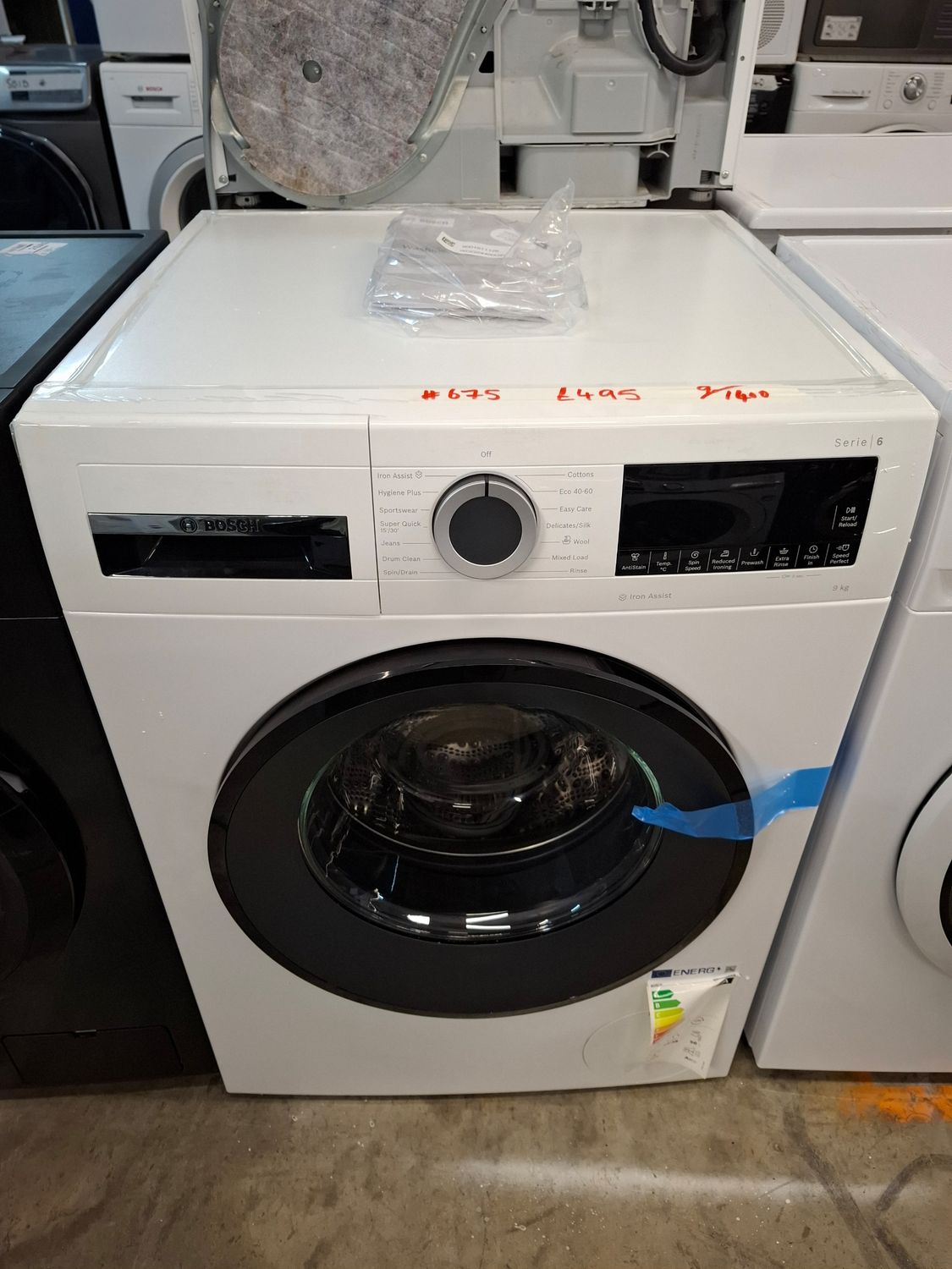 Bosch WGG24400GB 9kg 1600 Washing Machine White Brand New H84cm W59cm D58cm