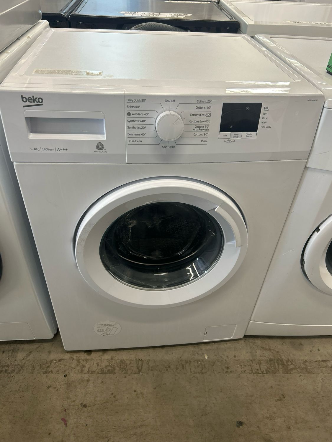 Beko WTB840E1W 8kg 1400rpm Washing Machine White