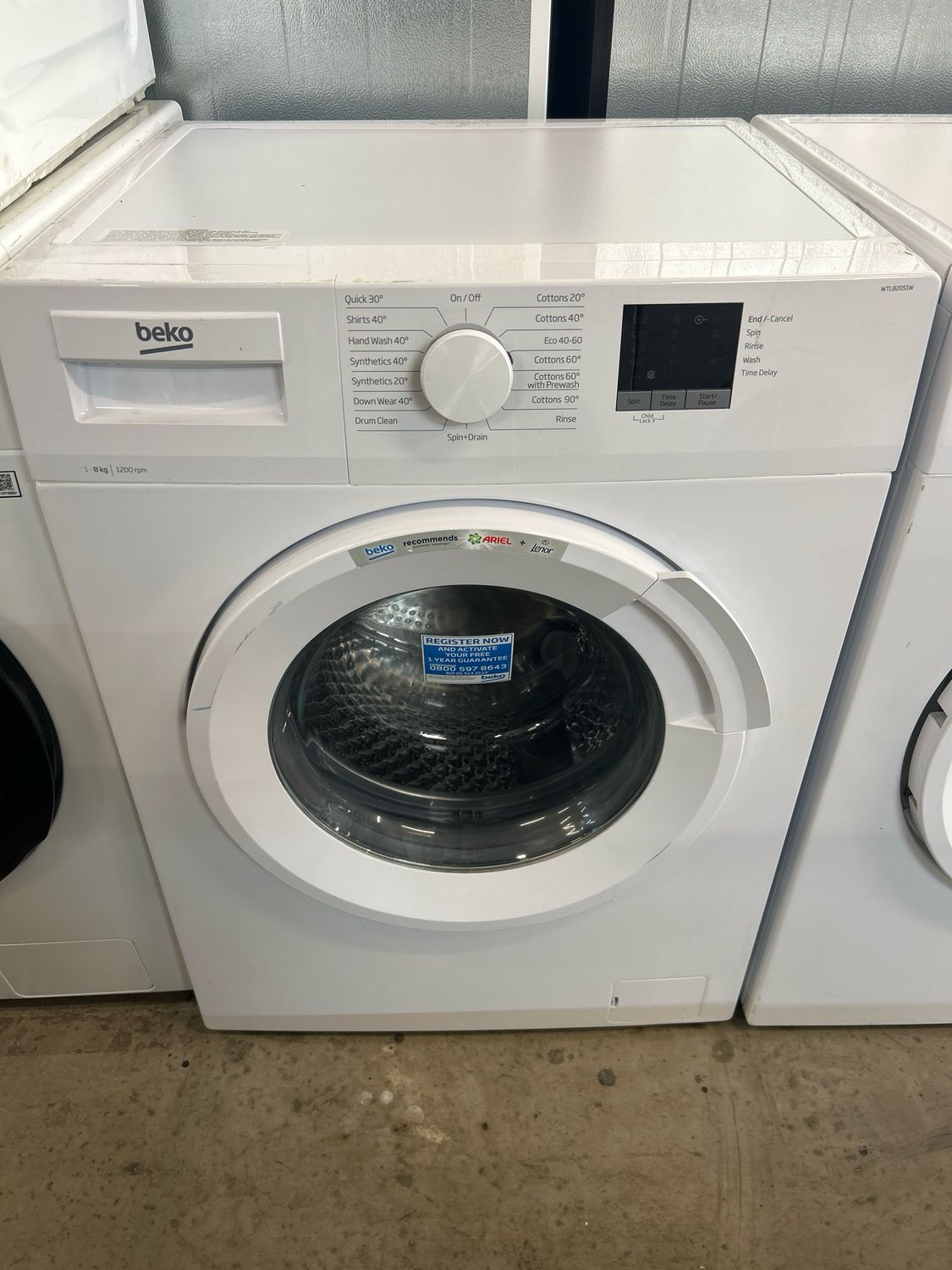 Beko WTL82051W 8kg 1200 Washing Machine White Refurbished