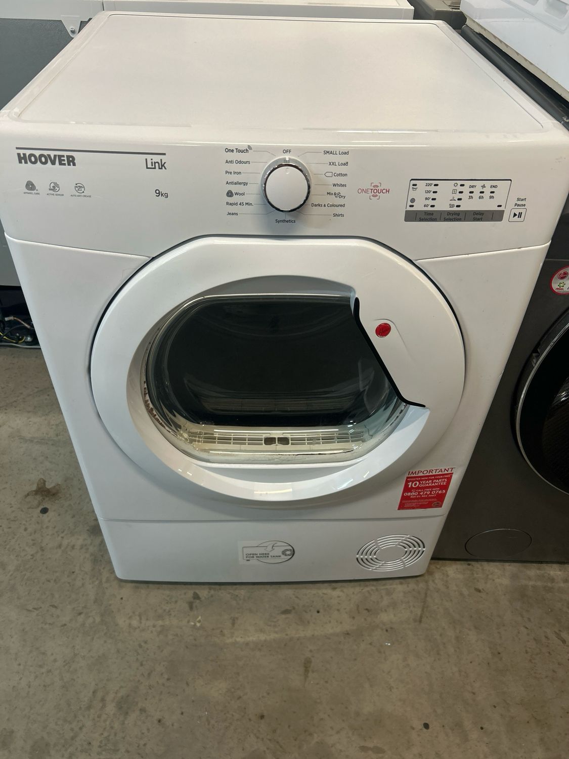 Hoover DXOC10TCE 10KG Condenser Dryer White