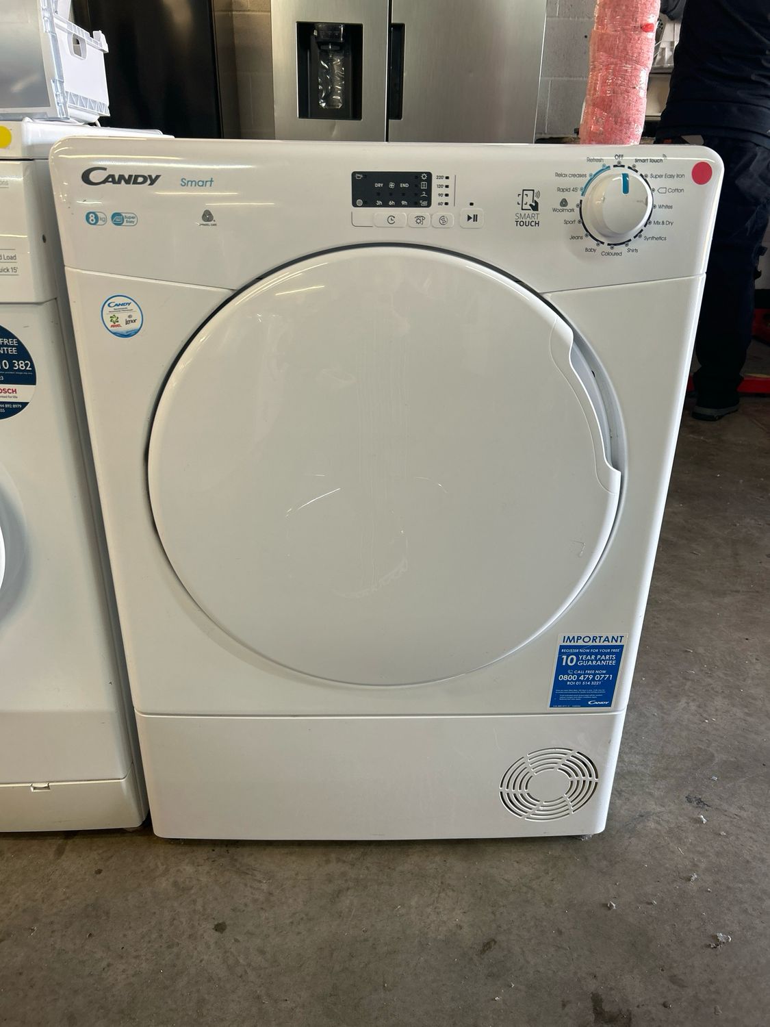 Candy CSEC8LF-80 8kg Condenser Dryer White