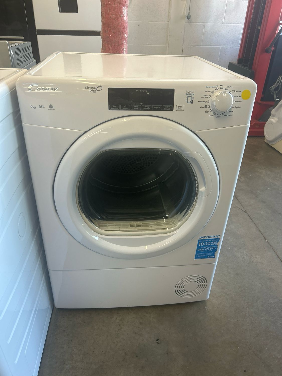 Candy GSVC9TG-80 9kg Condenser Dryer White
