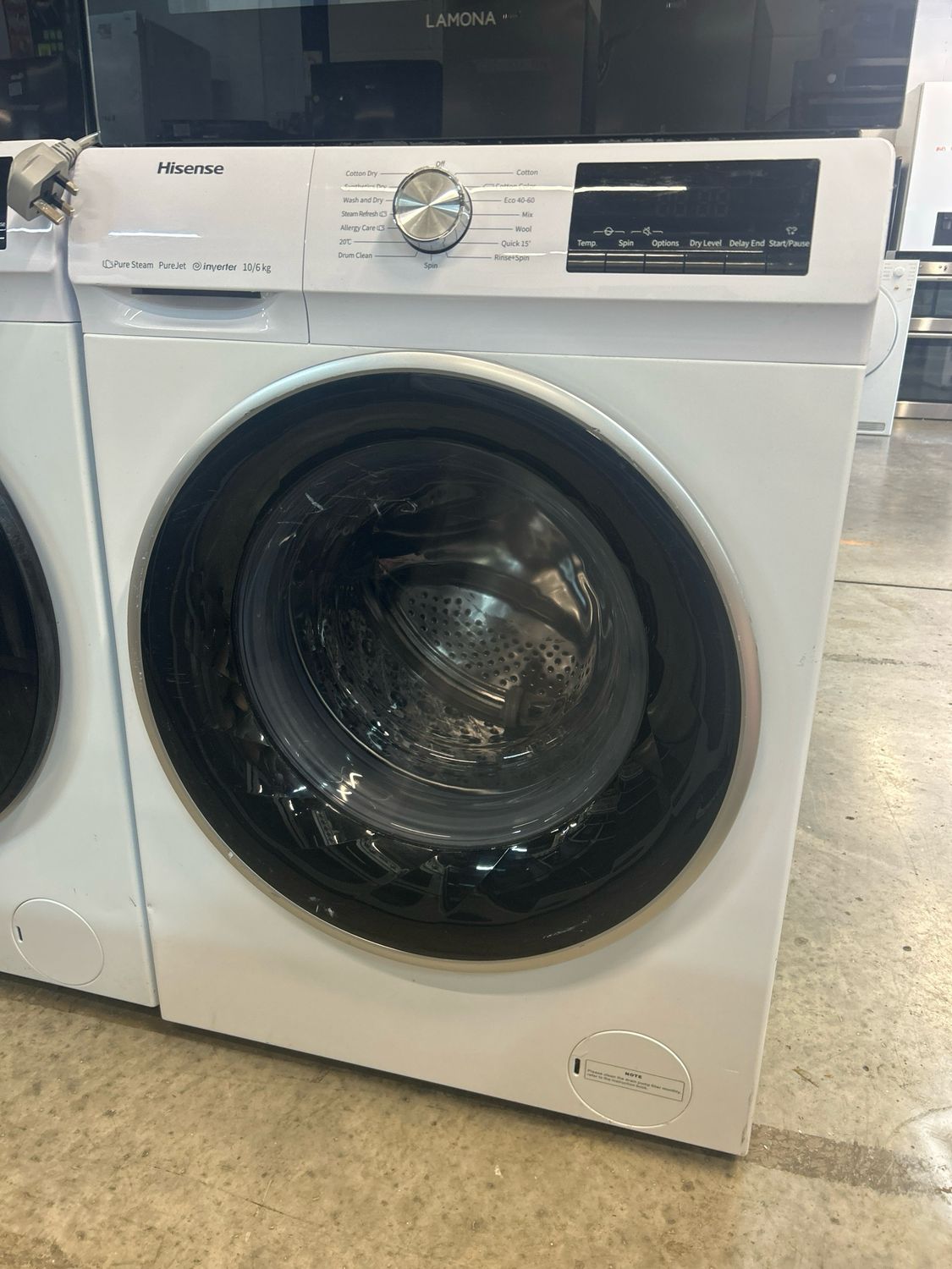 Hisense WDQY1014EVJM Washer Dryer 10Kg 6Kg 1400rpm White