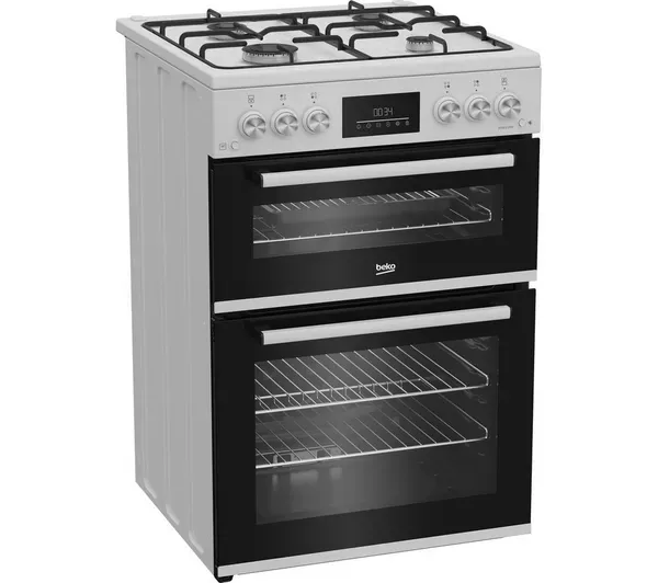 Beko FDG6231CW 60cm Gas Cooker - White - Brand New