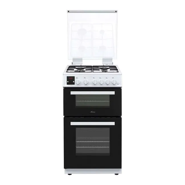 #Hostess DOG50W White Gas Lidded Double Oven Cooker - Brand New -