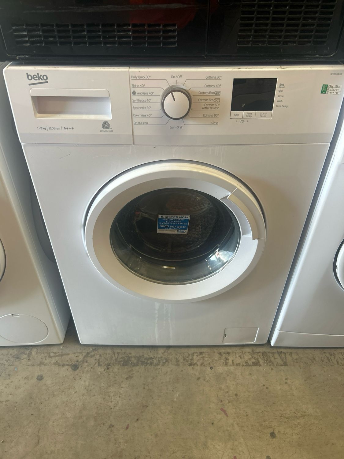 Beko WTB820E1W 8kg 1200rpm Washing Machine White