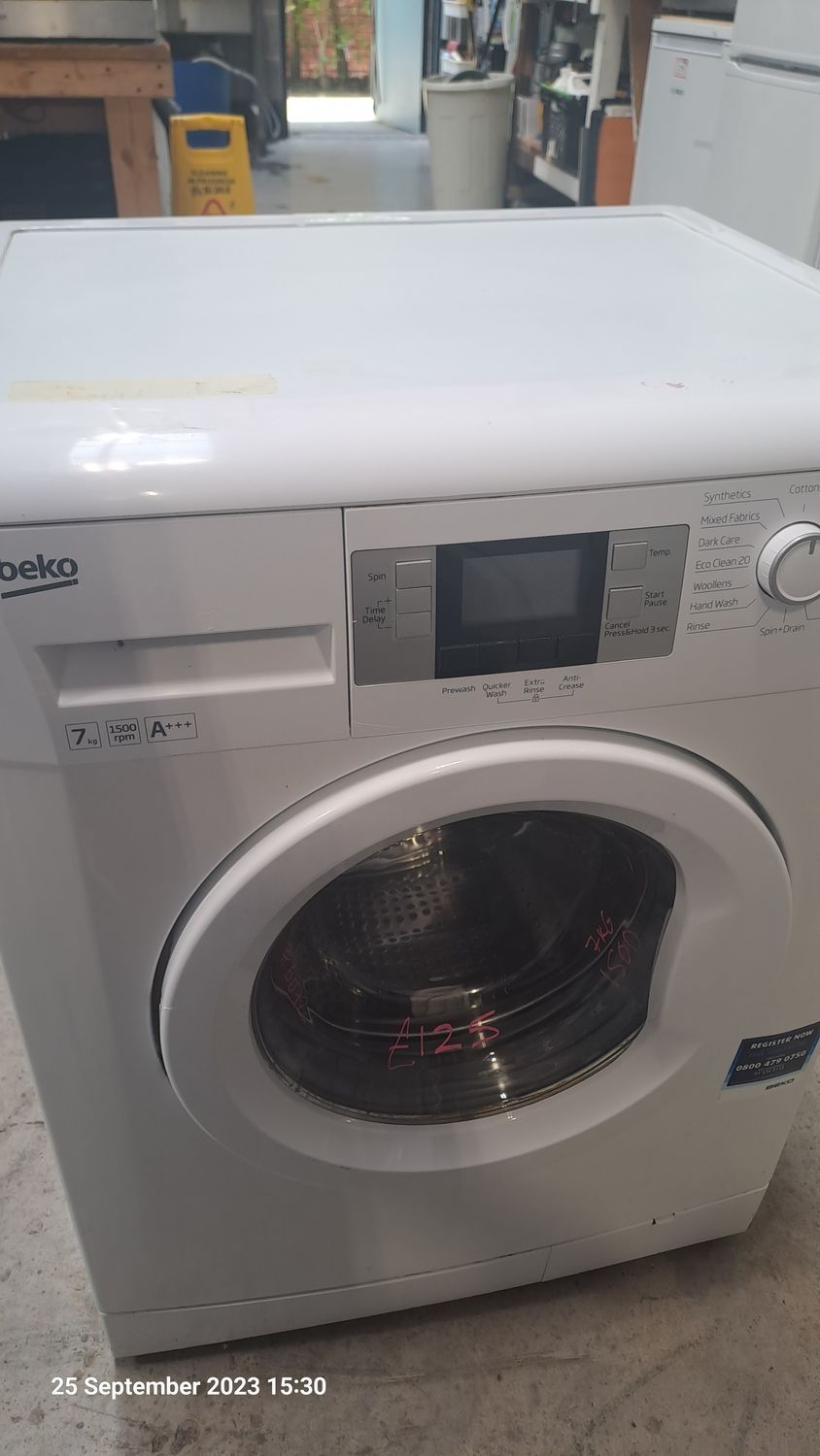 Beko WMB71543W 7kg Load 1500 Spin Washing Machine White  