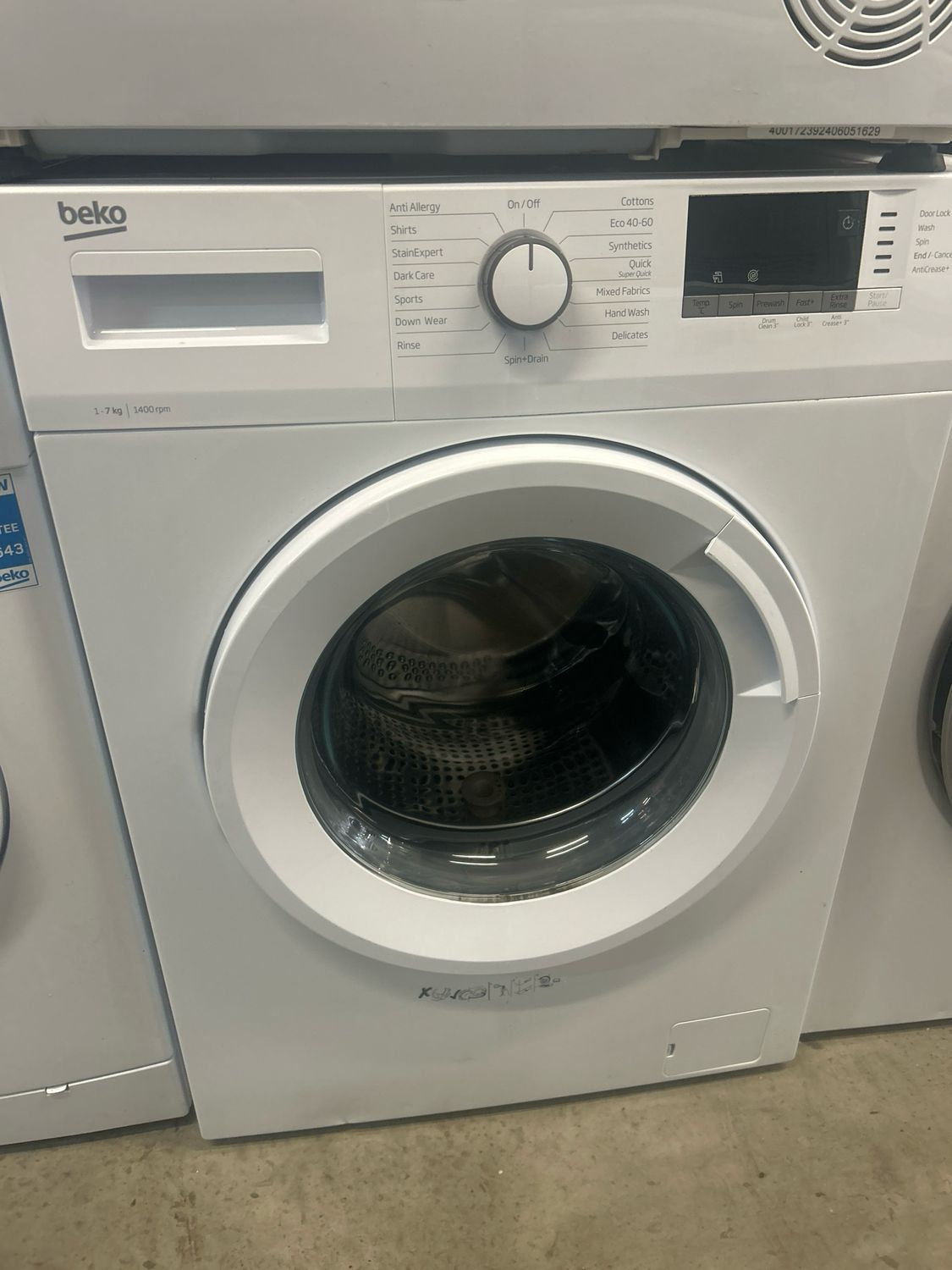 Beko WTK74011W 7kg 1400rpm Washing Machine White