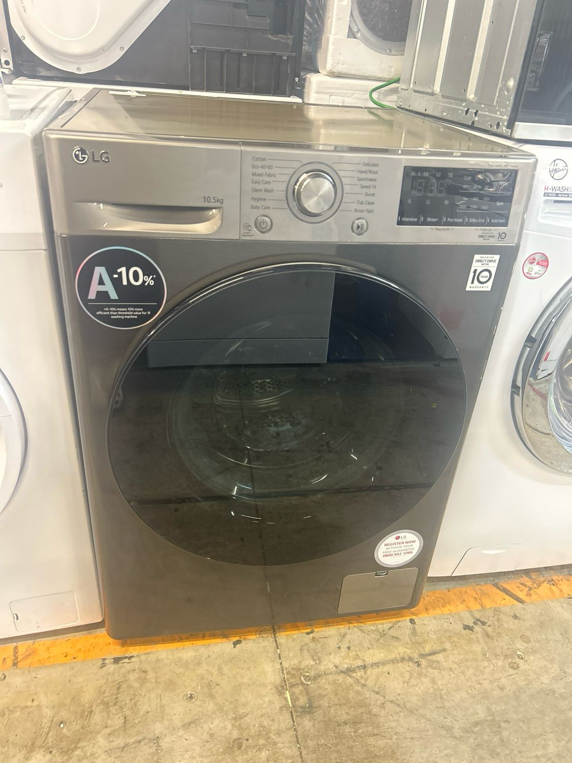 LG FH4Y11BBTA1 11kg 1400rpm Washing Machine Dark Grey