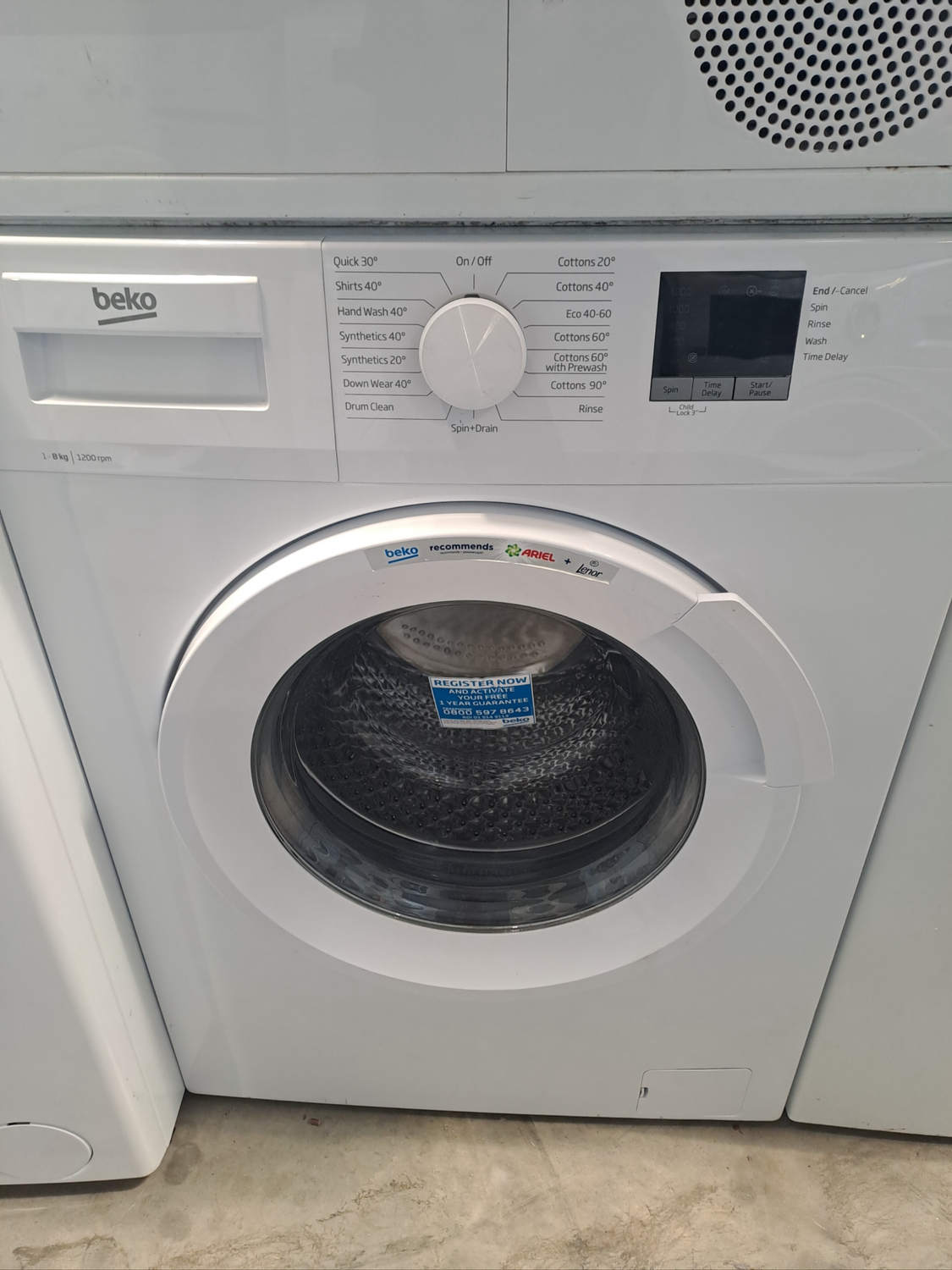 Beko WTL82051W 8kg 1200 Washing Machine White Refurbished