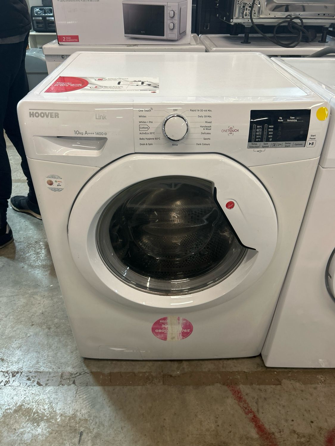 Hoover DHL14102D3.80 10kg 1400rpm Washing Machine White