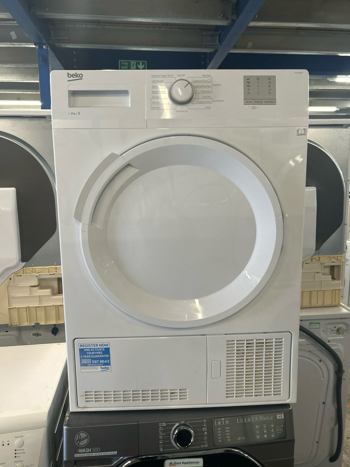 Beko DTGC8011W 8kg Condenser Dryer White Refurbished 