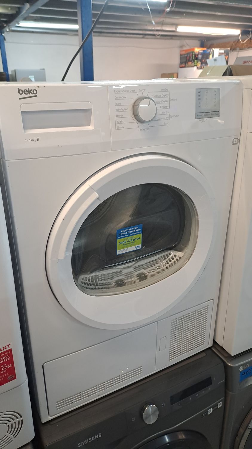 Beko DTGC8011W 8kg Condenser Dryer White   