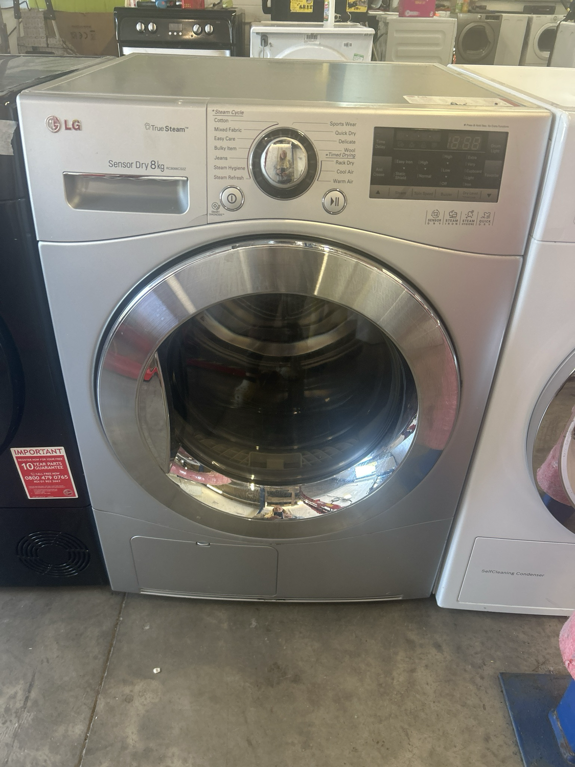 LG RC8066CS2Z 8kg Condenser Dryer Silver