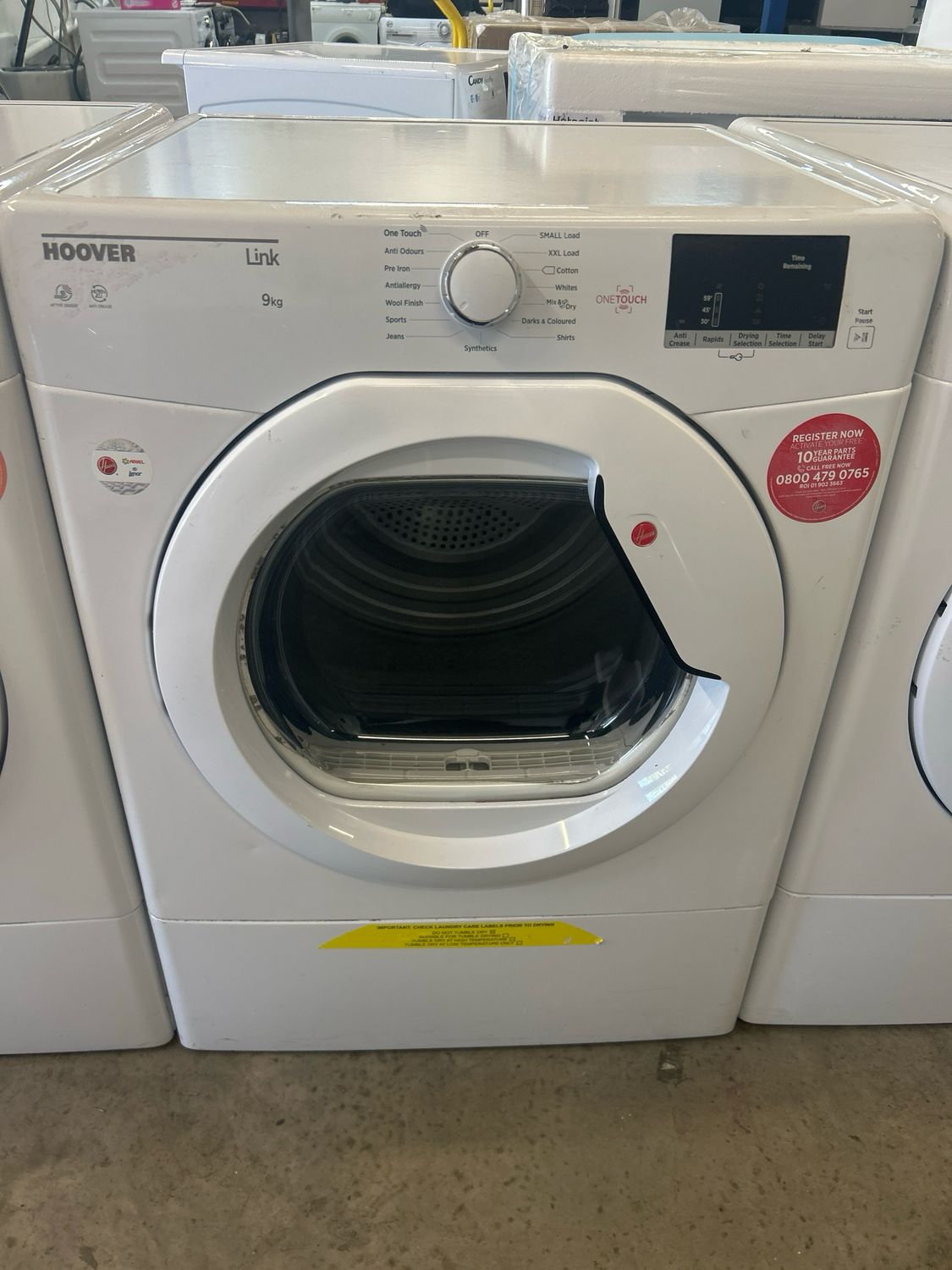 Hoover HLV9DG-80 9KG Vented Dryer White