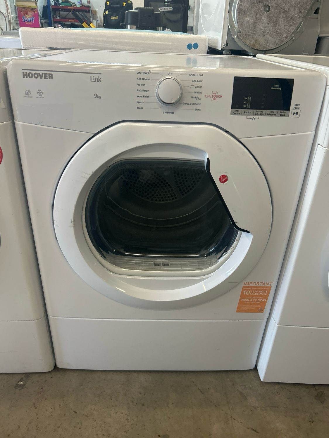 Hoover HLV9DG-80 9KG Vented Dryer White