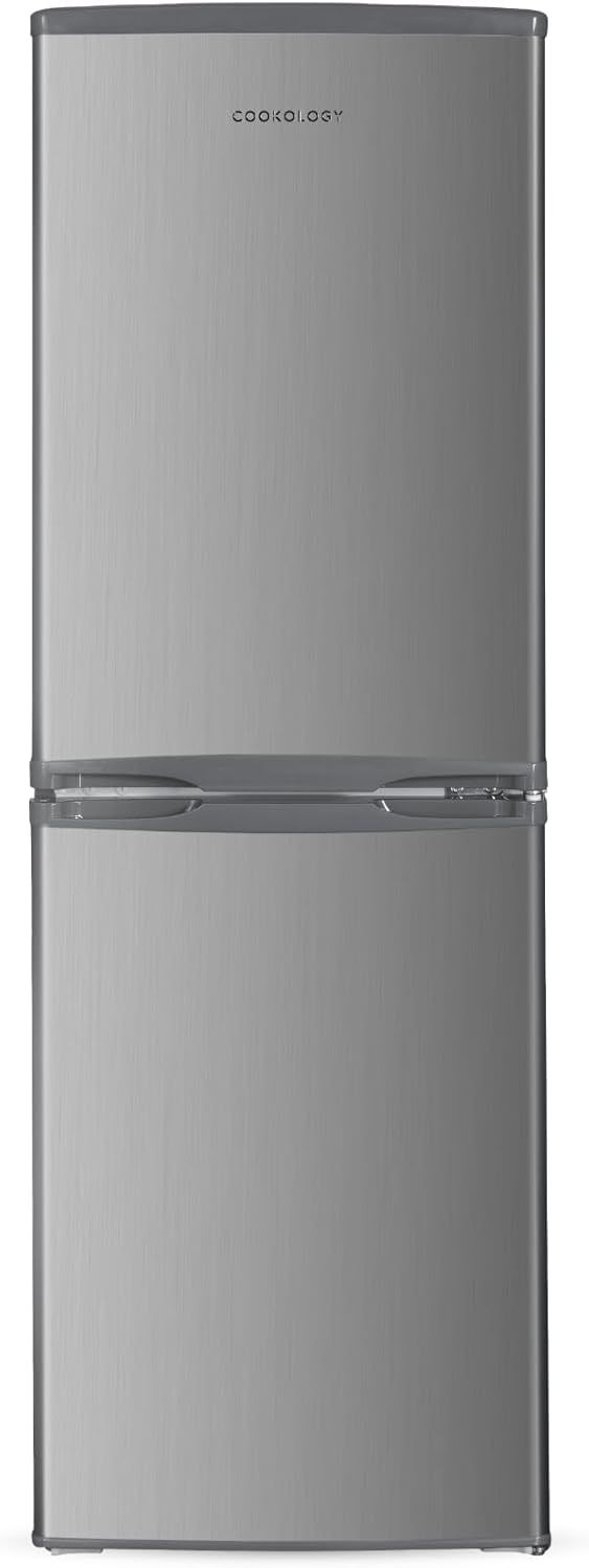 #Cookology CFF1425050IX 142L Inox Freestanding 50/50 Fridge Freezer Brand New