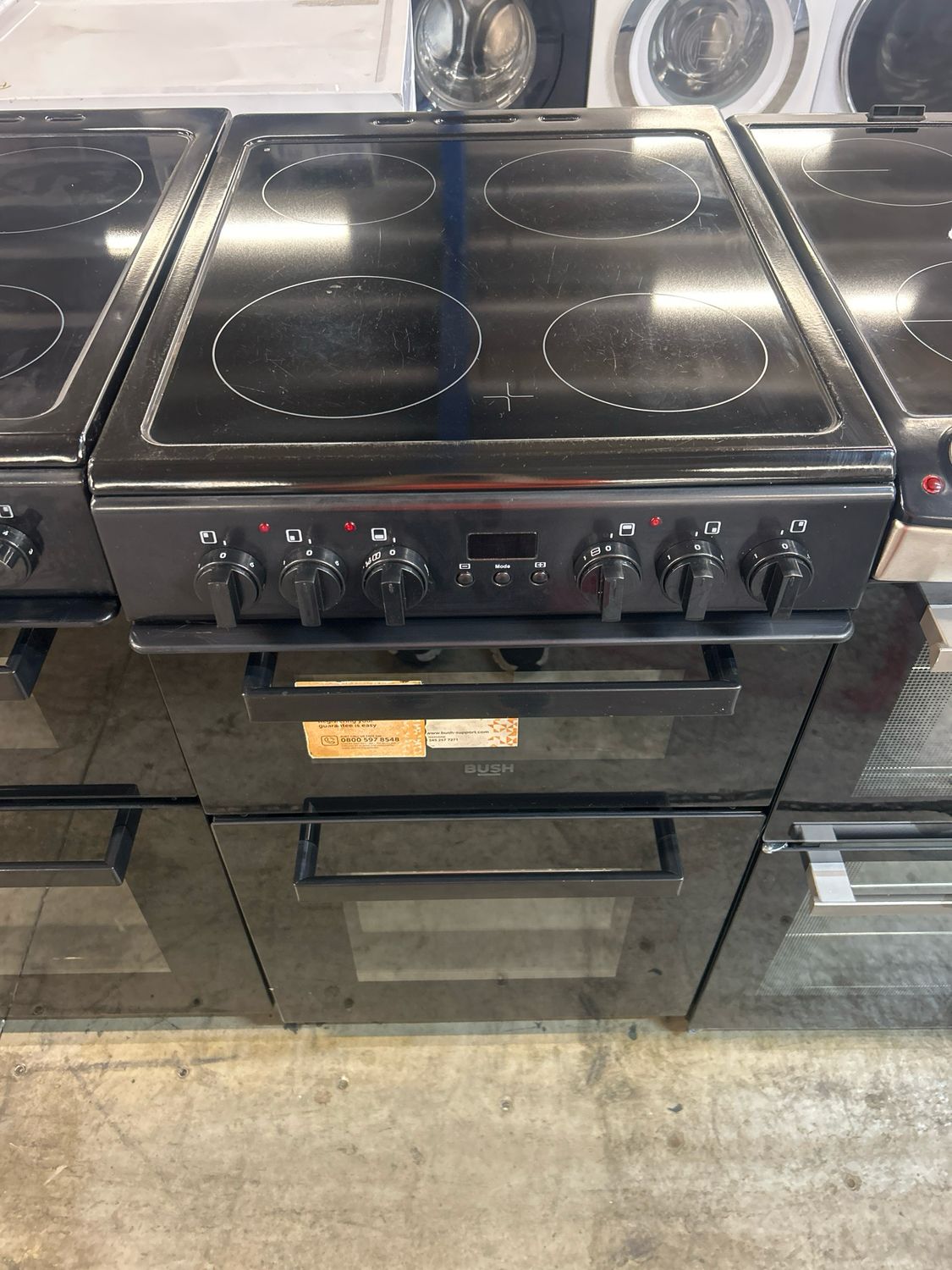Bush DHBETC50B 50cm Electric Cooker Black