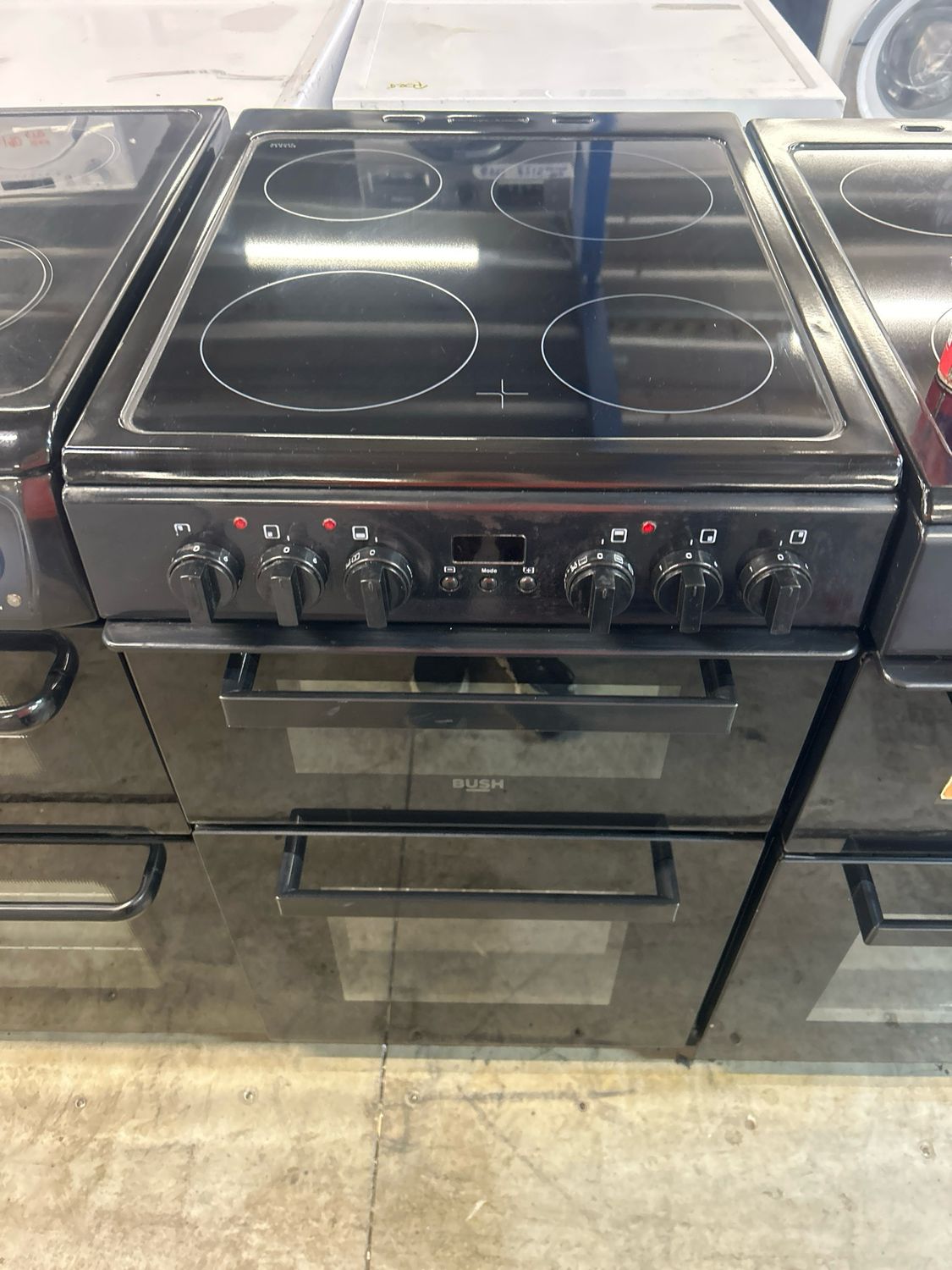 Bush DHBETC50B 50cm Electric Cooker Black