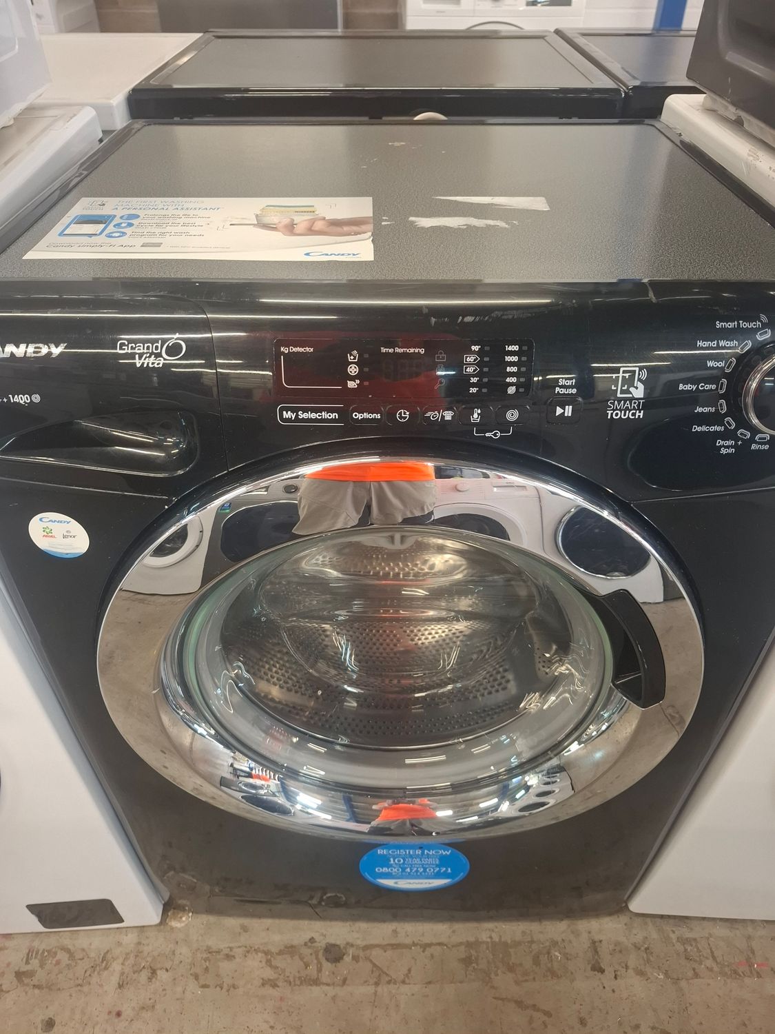 Candy GVS148DC3B 8kg 1400 Spin Washing Machine Black