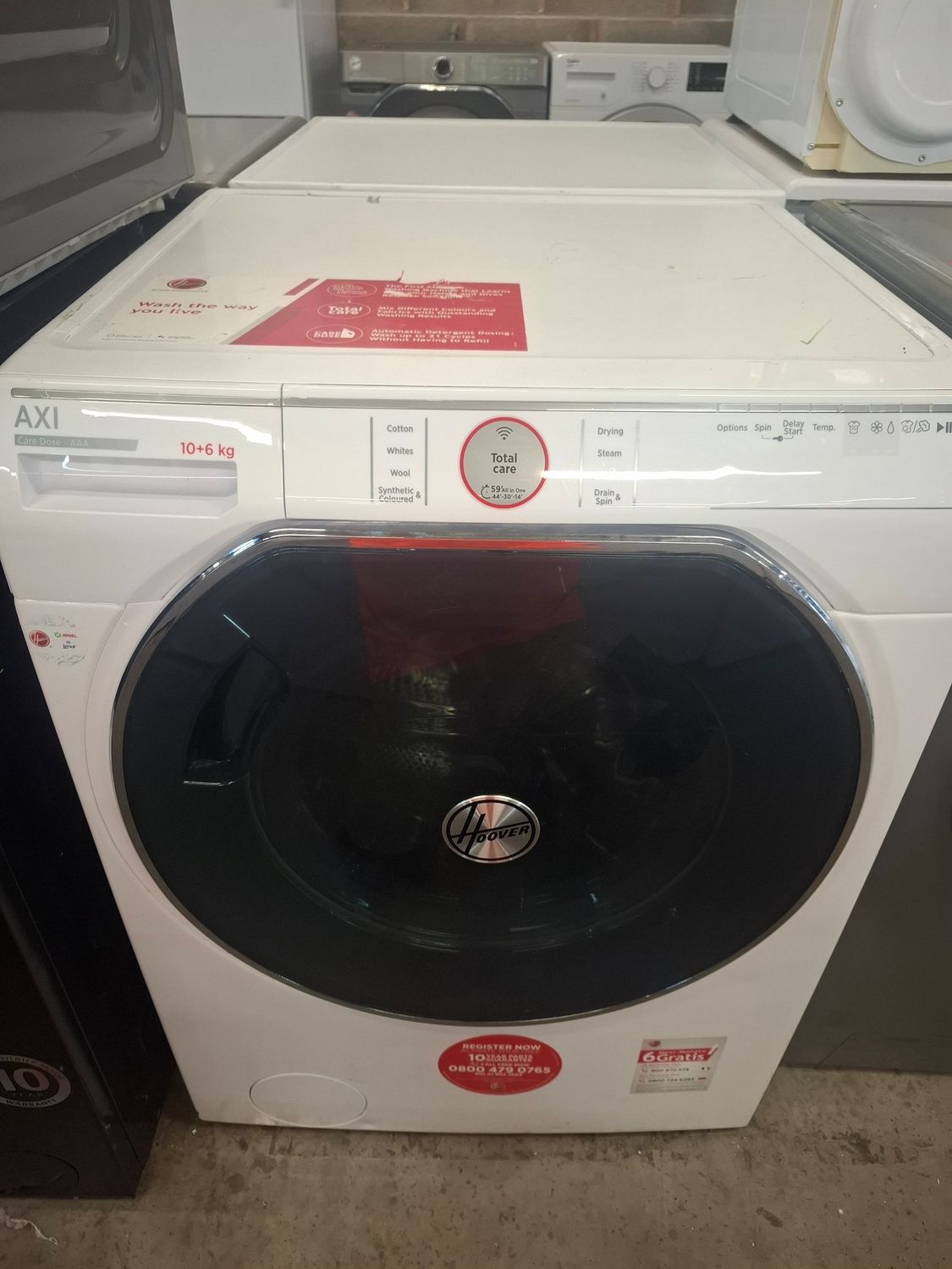 Hoover AWDPD6106LH 10KG/6KG Washer/Dryer White