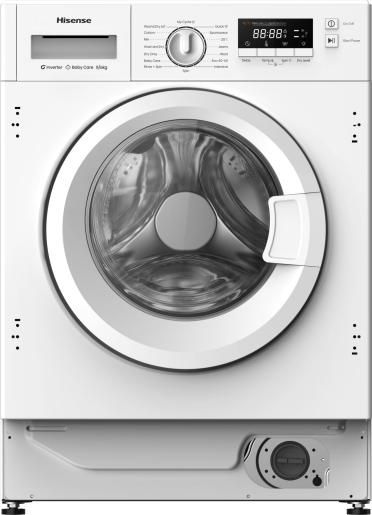 #Hisense WD3M841BWI - Integrated White 8KG Washer Dryer - 1400 RPM Brand New