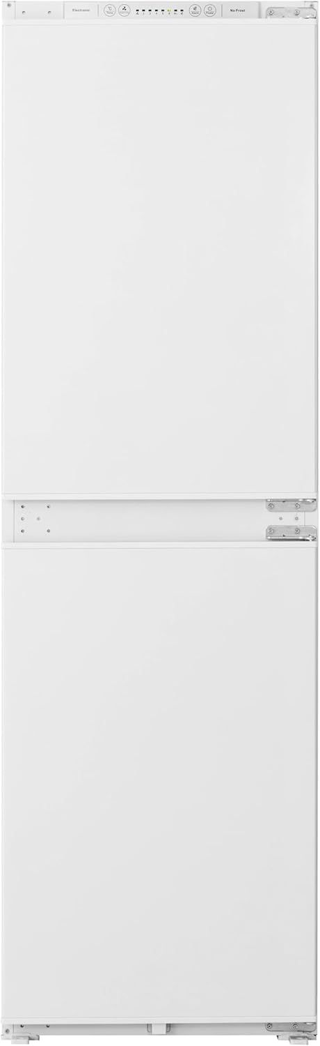 #Teknix BITH50FF/E 50/50 Integrated Fridge Freezer - Frost Free - Built-in with 233L Capacity - Digitals Controls - White, H176.8 x W54.0 x D54.0