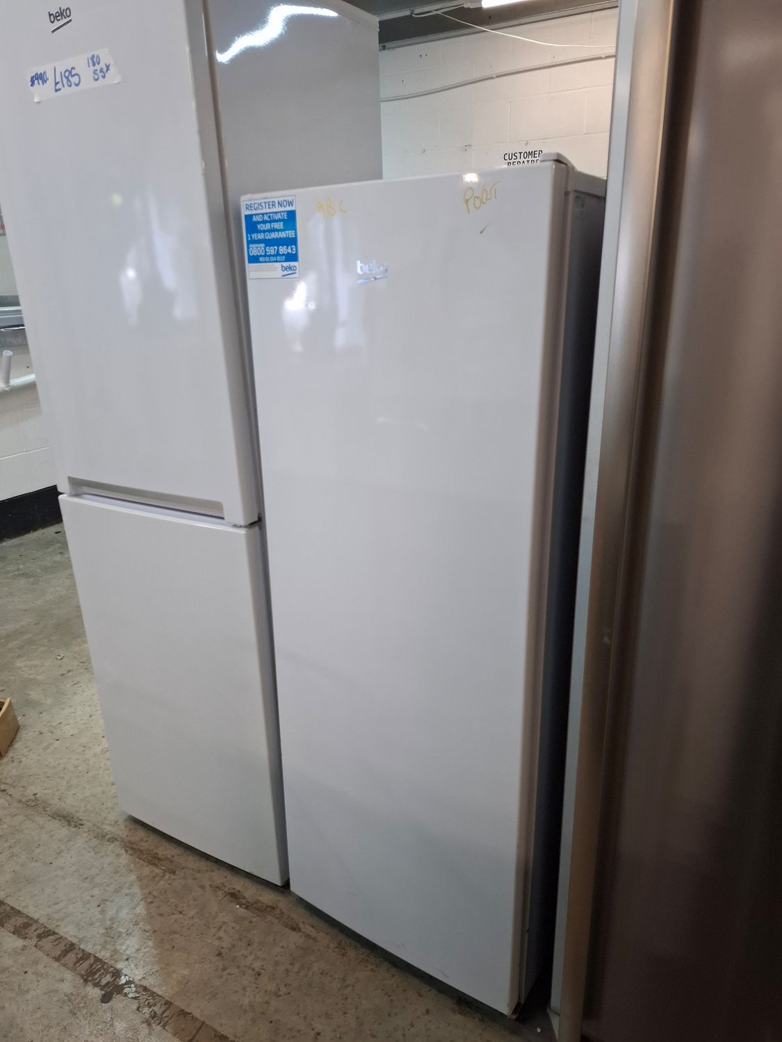 Beko Tall Larder Fridge H148cm W55cm White