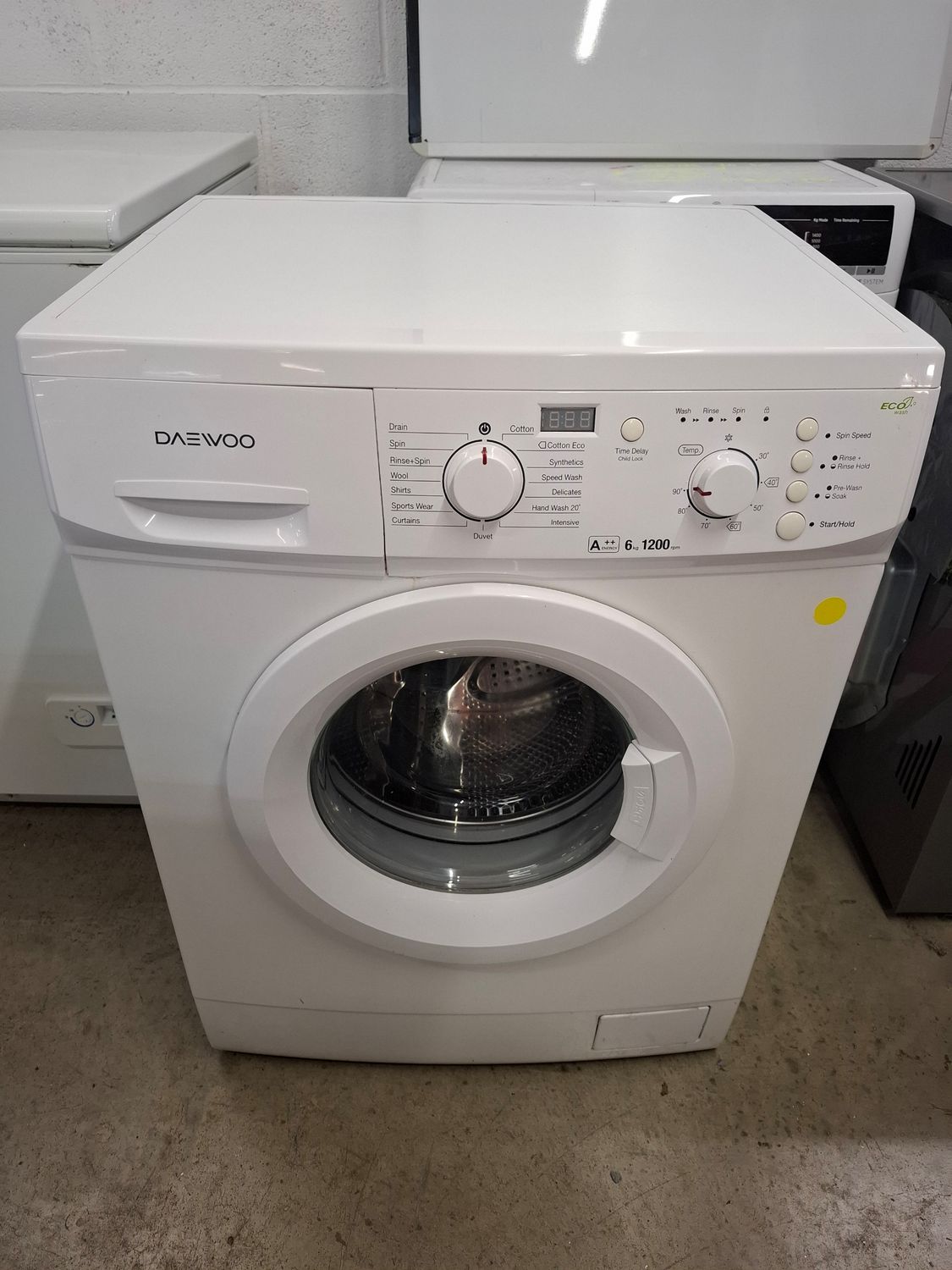 Daewoo A++ 6kg 1200rpm Washing Machine White